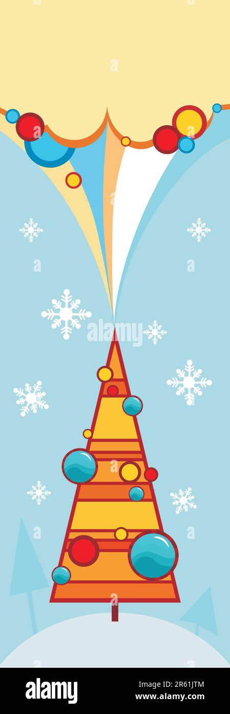 vector illustration of a christmas tree Stock Vector Image & Art - Alamy
