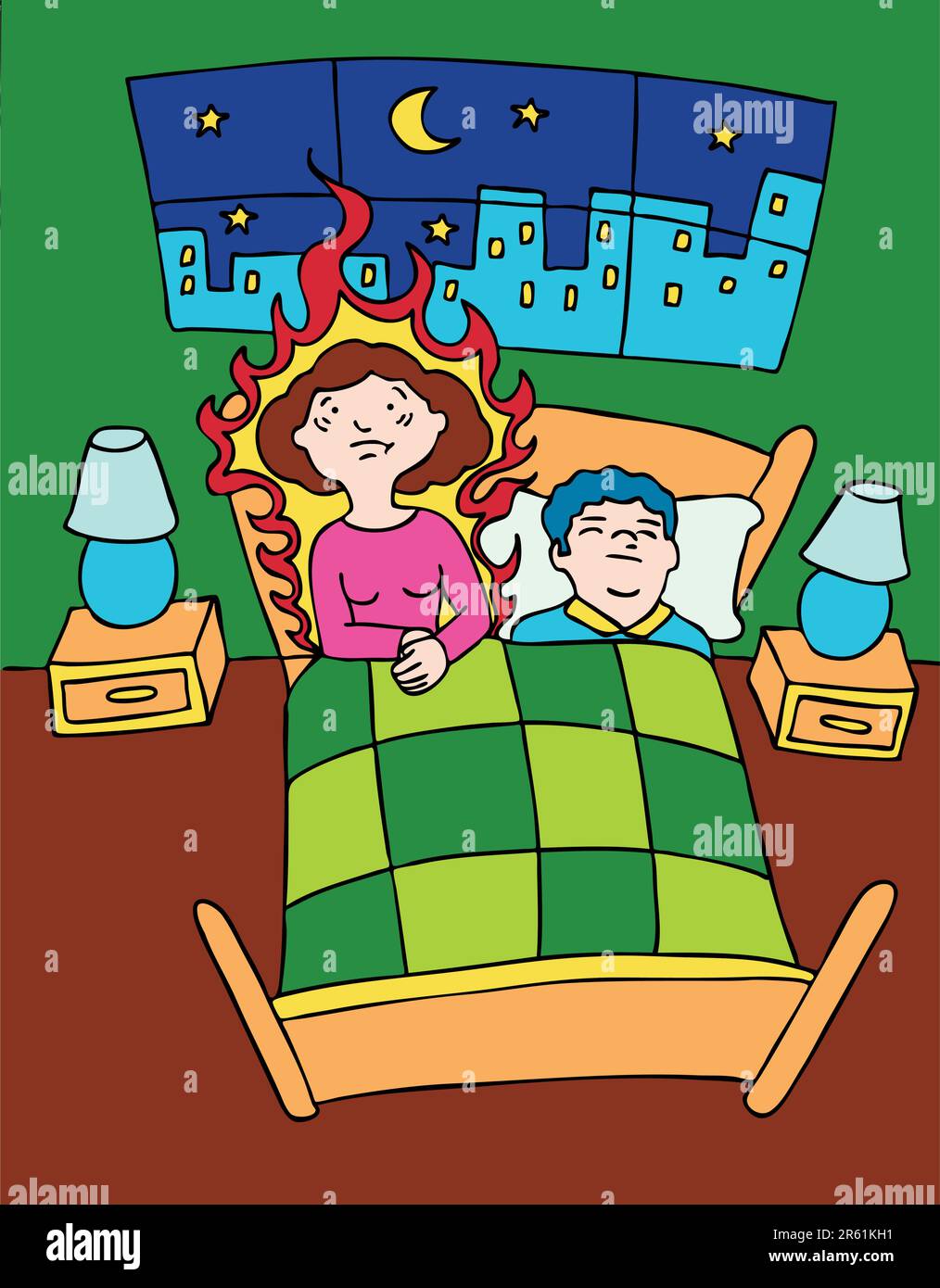 menopausal-women-stock-vector-images-alamy