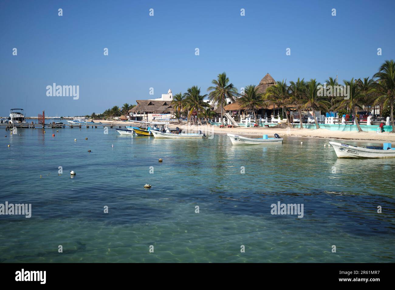 Puerto Morelos Yucatan Mexico Stock Photo