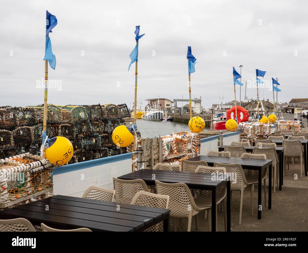 A seafood restaurant in Amble, Northumberland, UK Stock Photo Alamy