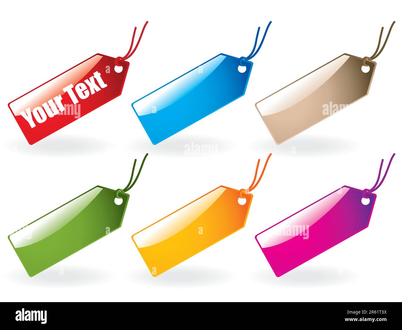 Glossy tag collection.  More collections in my portfolio. Stock Vector