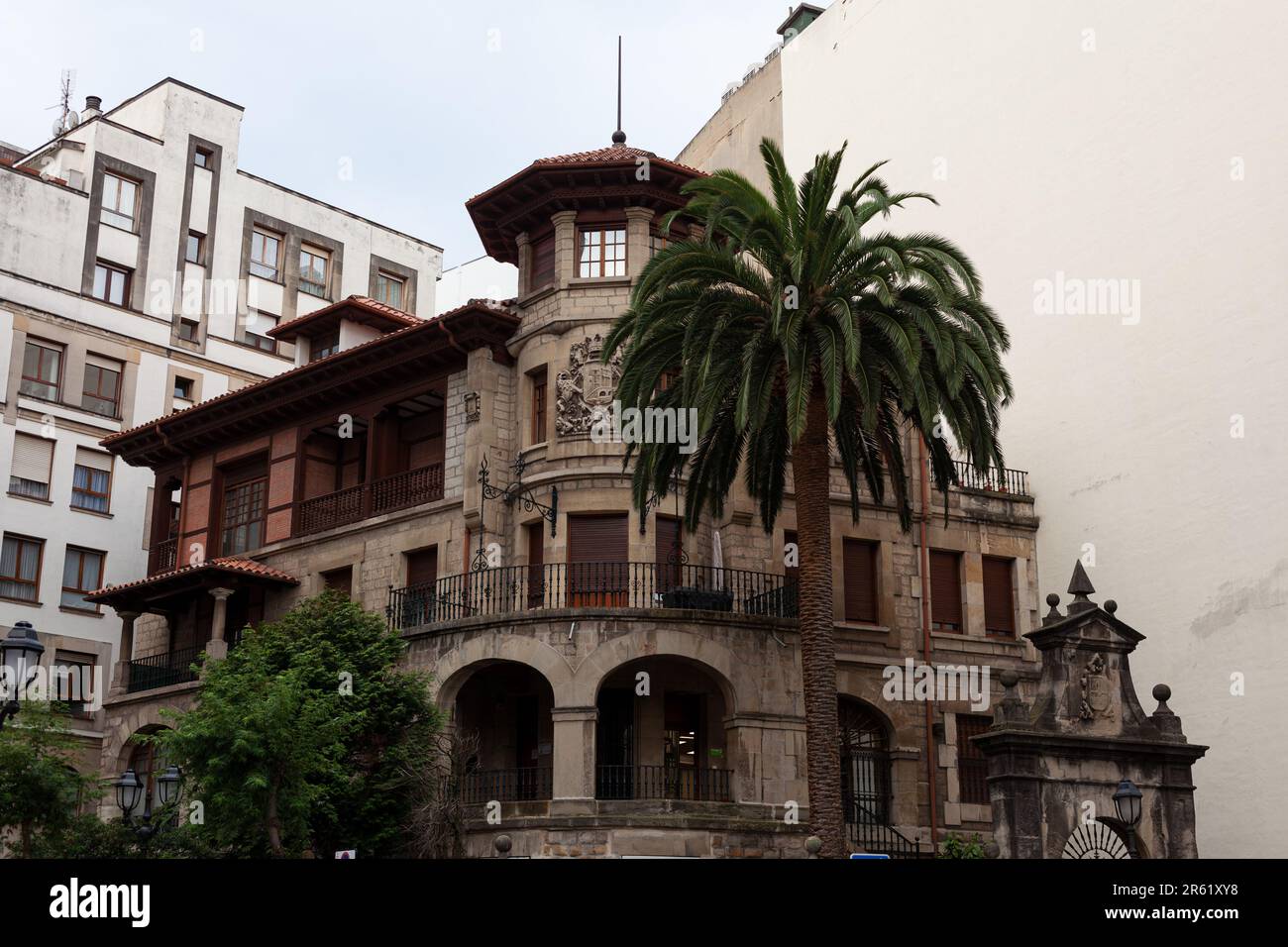 View of a historic building in Bilbao, the Basque Country, Spain Stock ...