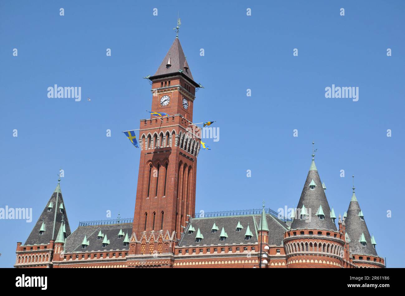 06 june 2023/Helingborg towh hall buiiding in south of swedish town Helingborg Sweden.    (Photo.Francis Joseph Dean/Dean Pictures) Stock Photo