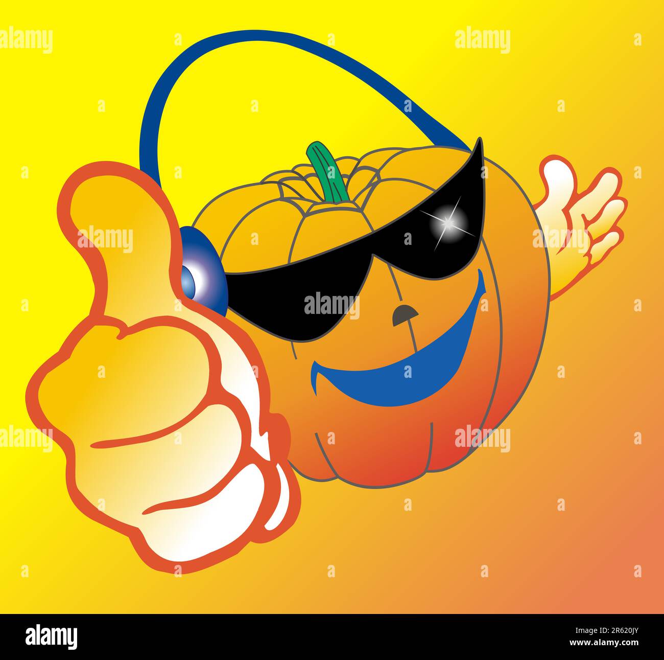 Pumpkin face cutout Stock Vector Images - Alamy