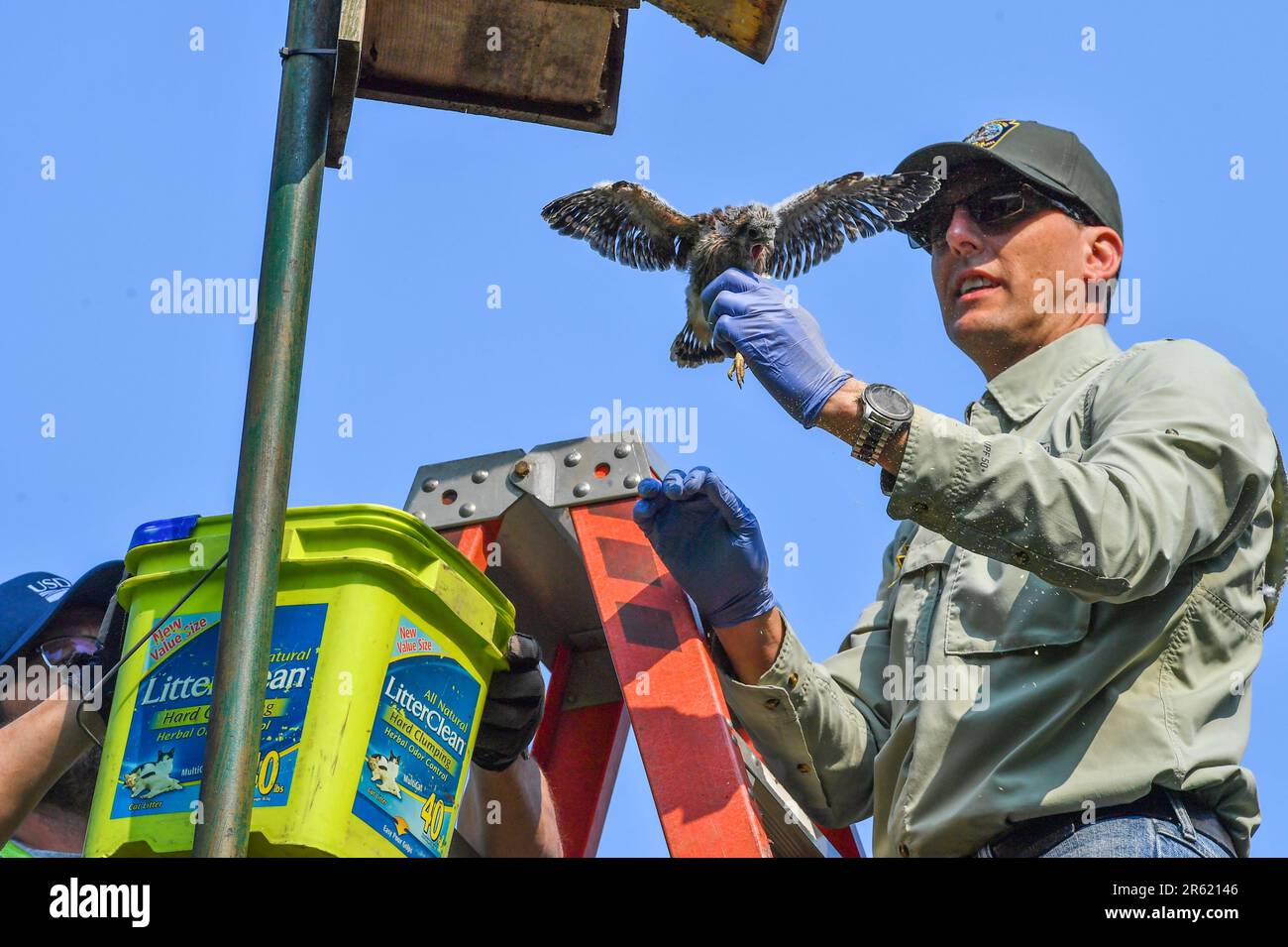 Taylor, United States. 06th June, 2023. A member of the Pennsylvania