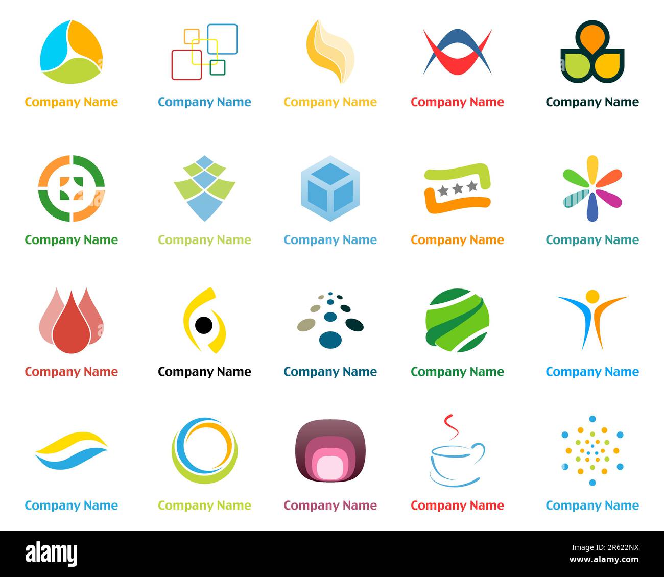 set of company logo design templates Stock Vector Image & Art - Alamy