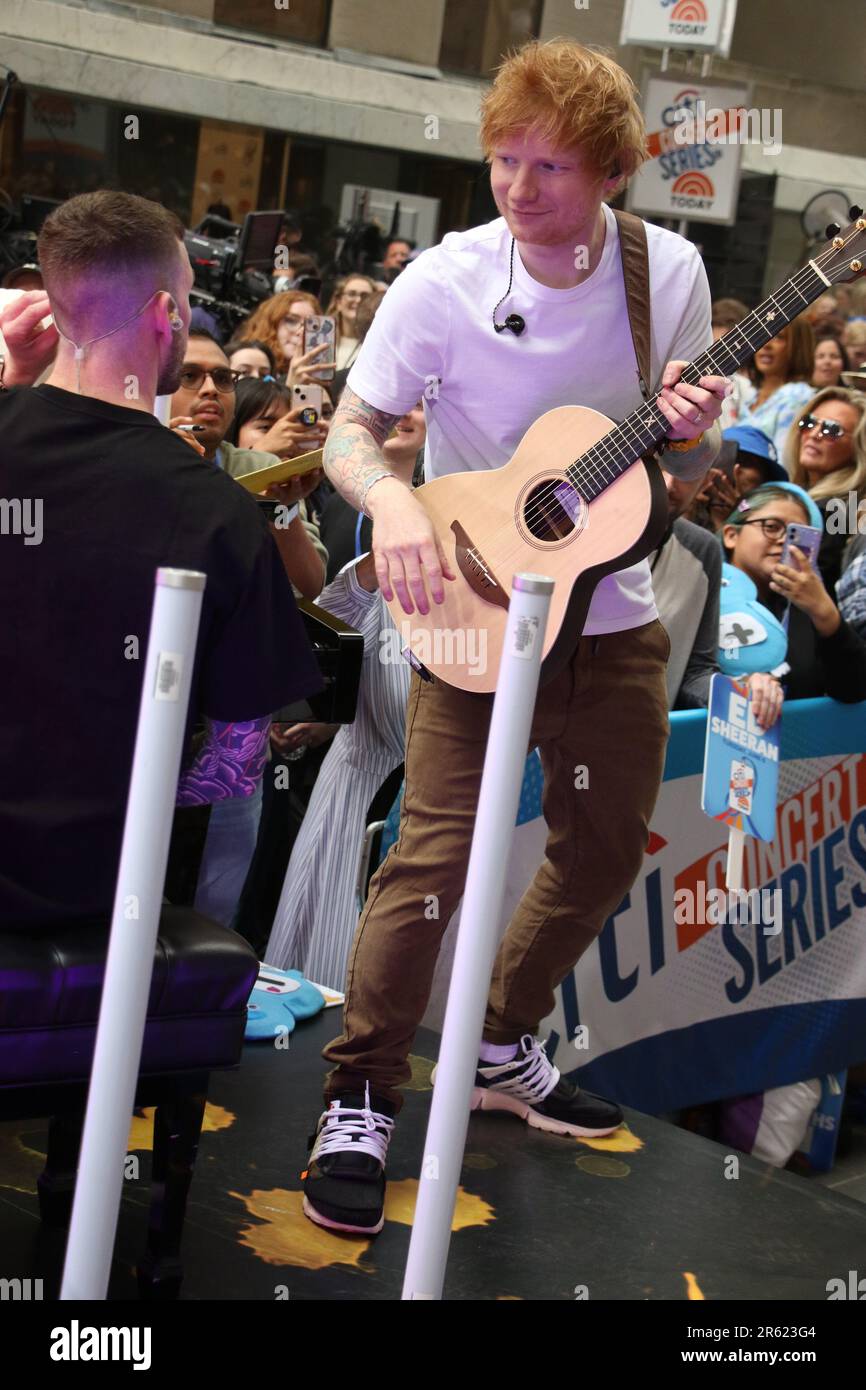 New York, NY, USA. 6th June, 2023. Ed Sheeran performs NBCs Today Show