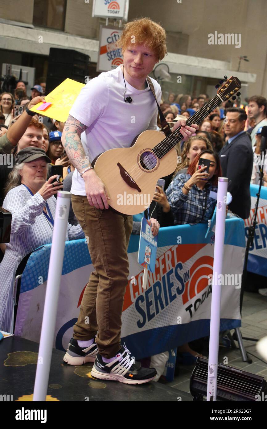 New York, NY, USA. 6th June, 2023. Ed Sheeran performs NBCs Today Show
