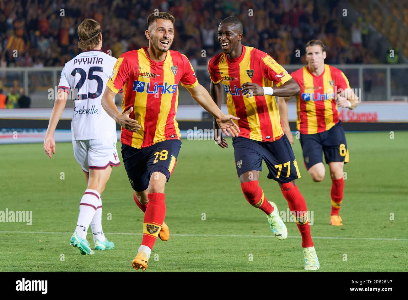 Via Del Mare Stadium, Lecce, Italy, June 04, 2023, Remi Oudin (US Lecce ...