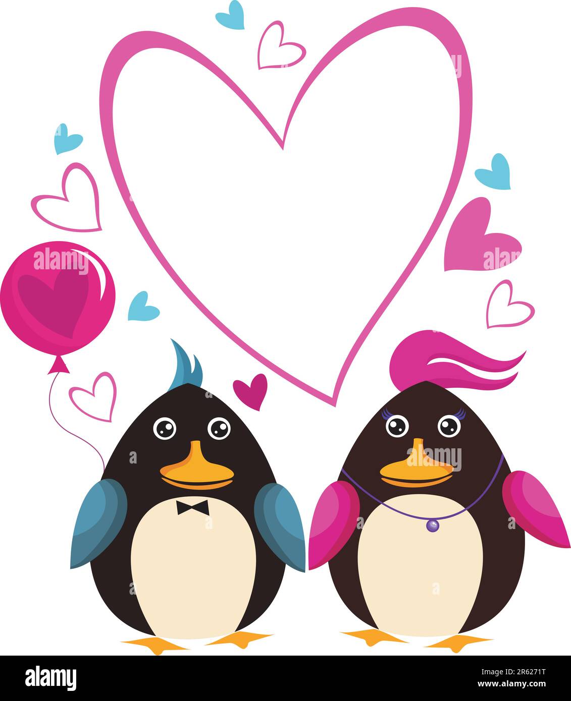 vector illustration of a valentine card Stock Vector Image & Art - Alamy