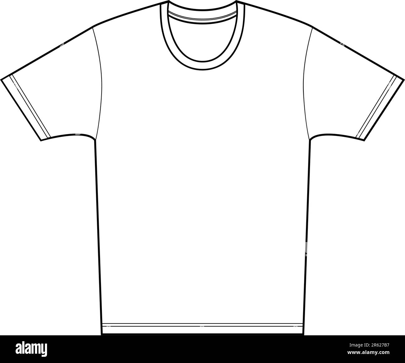 Tee shirt isolated on a white background. Stock Vector