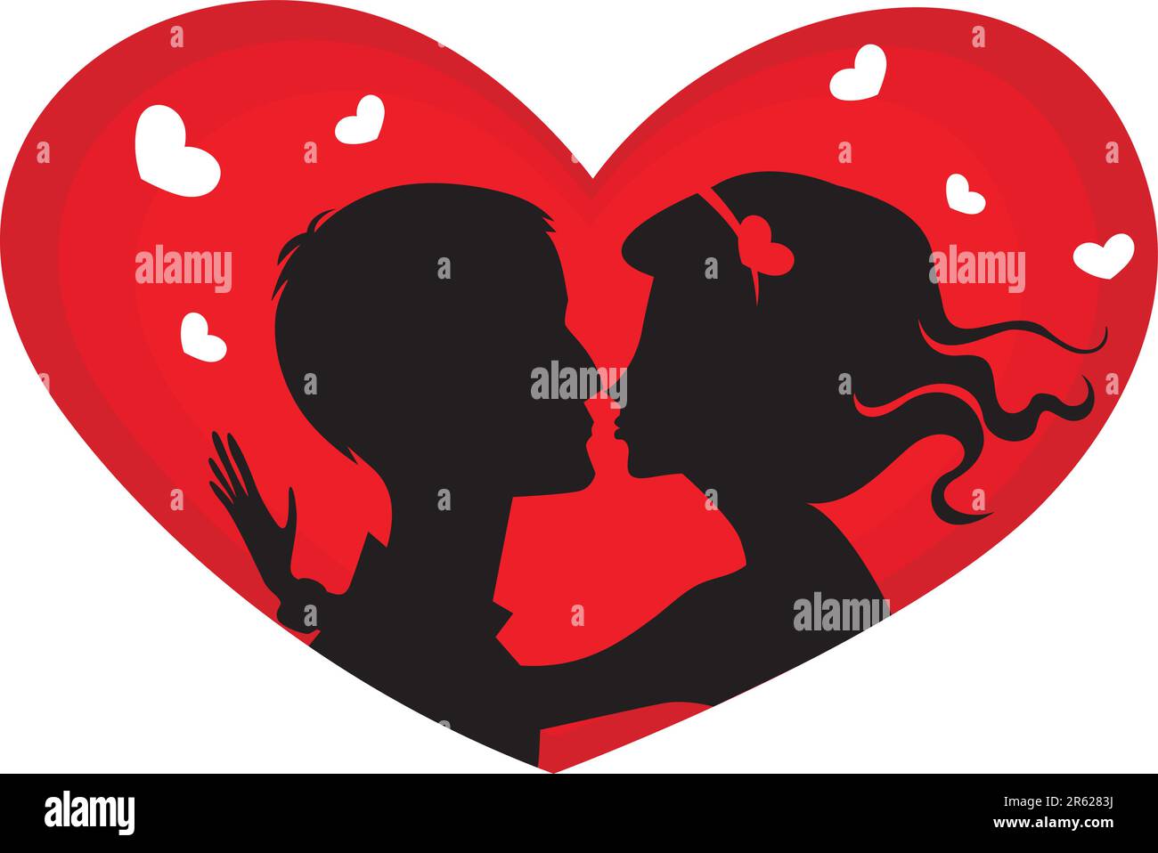 vector illustration of a valentine card Stock Vector Image & Art - Alamy