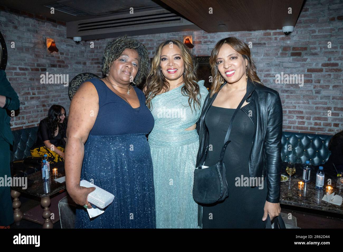 Transformers The Rise Of The Beasts New York City Red Carpet and Premiere at the Kings Theater in Brooklyn Luna Laura Velez and friends at Tao Stock Photo