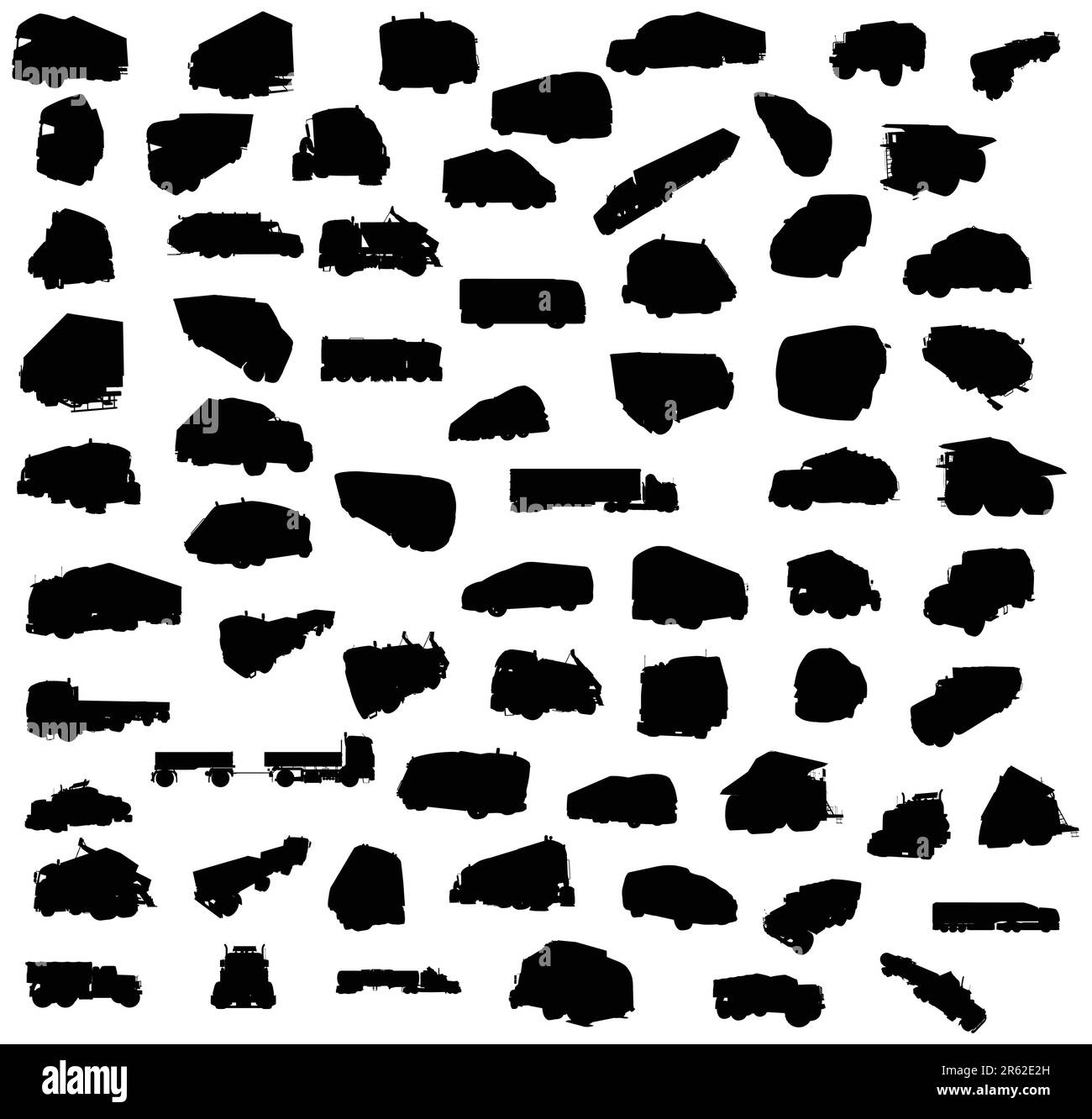 silhouette-of-trucks-stock-vector-image-art-alamy
