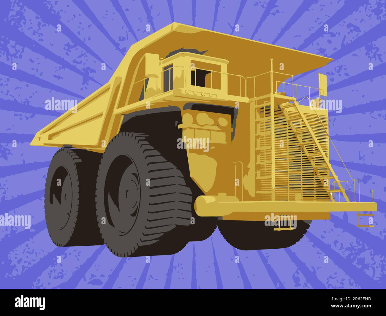 Truck road view Stock Vector Images - Alamy
