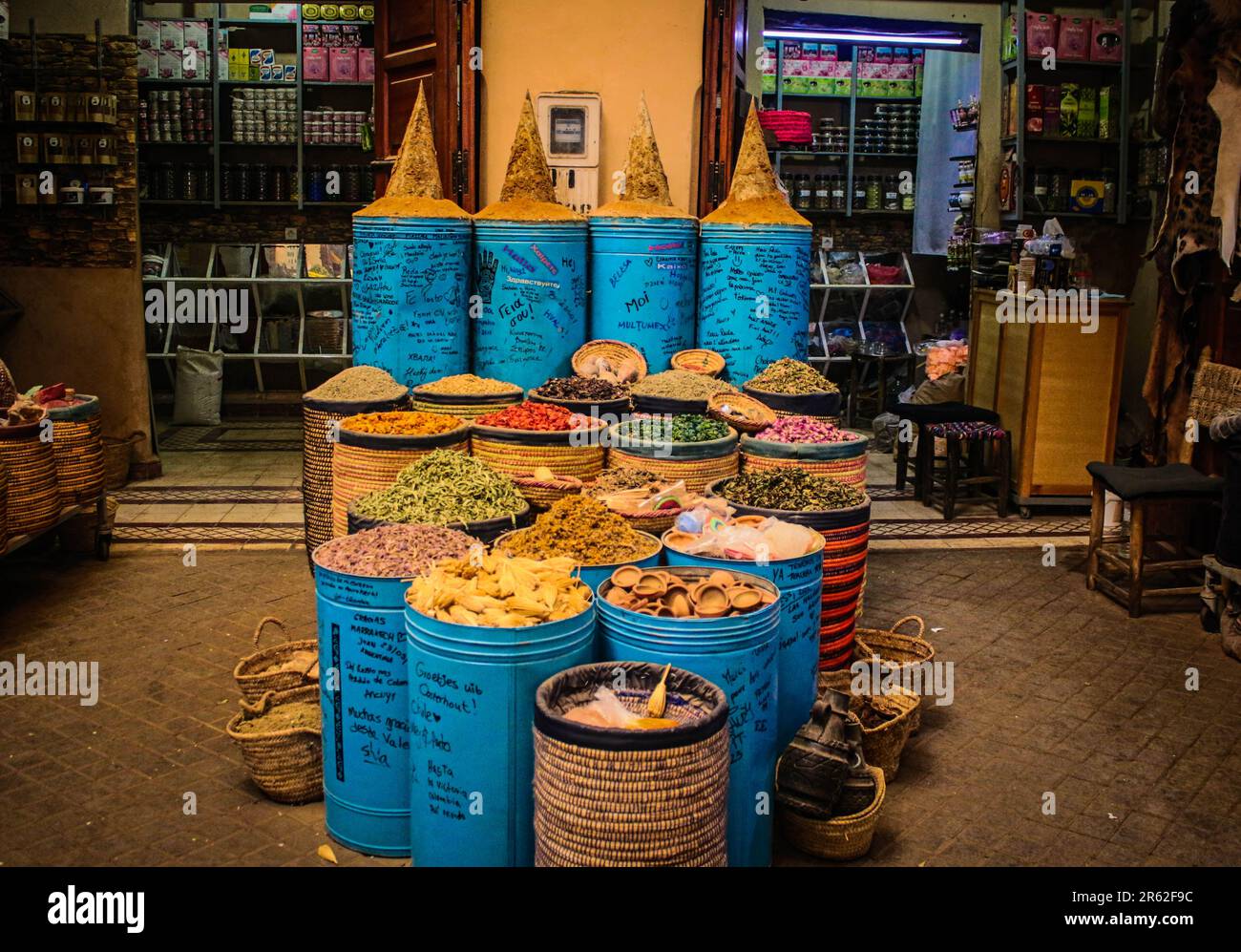 Mercados de Marrakech, Capital de marruecos Stock Photo