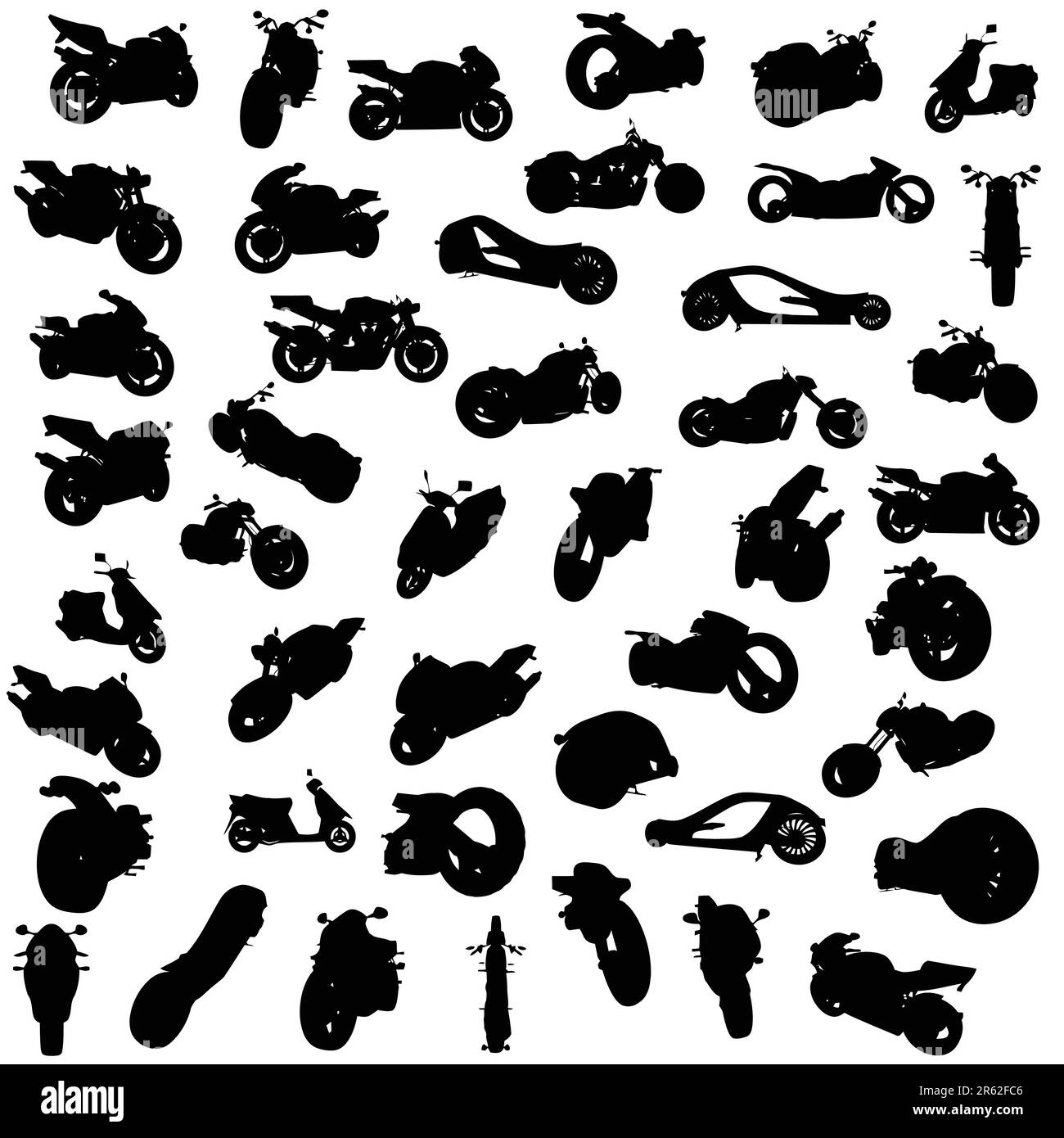 Silhouette of motorcycles Stock Vector Image & Art - Alamy