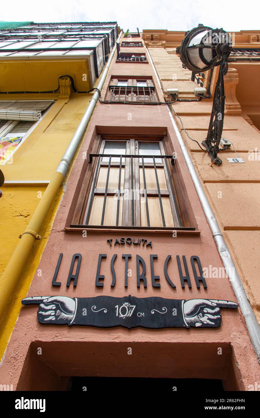 La Estrecha 'Narrow One' building Valencia Stock Photo