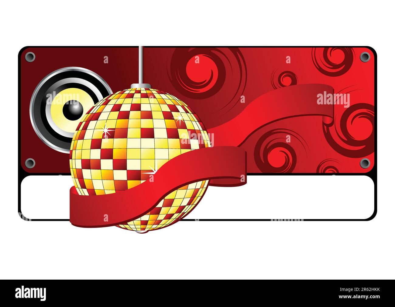 Live music banner red Stock Vector Images - Alamy