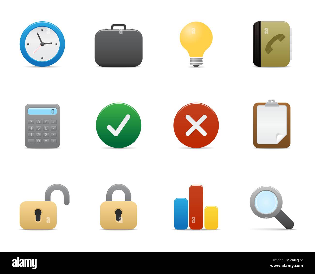 detailed icons for your presentation, website... Stock Vector