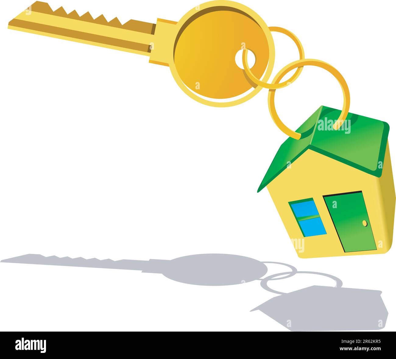 House key flat color Cut Out Stock Images Pictures Alamy