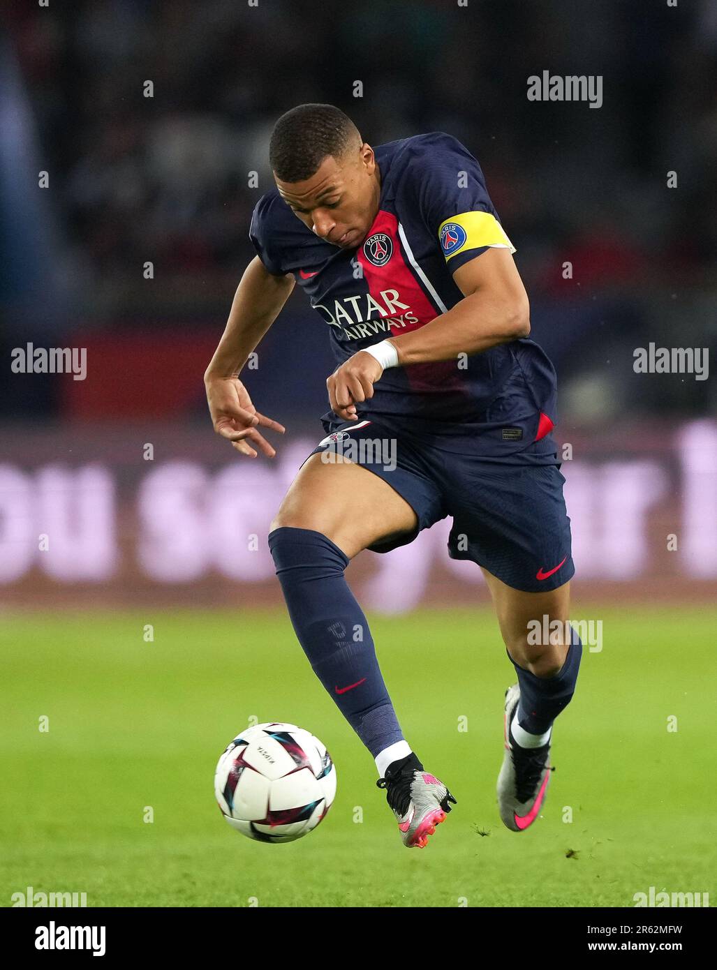 Kylian Mbappe Of PSG During The Ligue 1 Match Between Paris Saint Kylian Mbappe Of PSG During The Ligue 1 Match Between Paris Saint