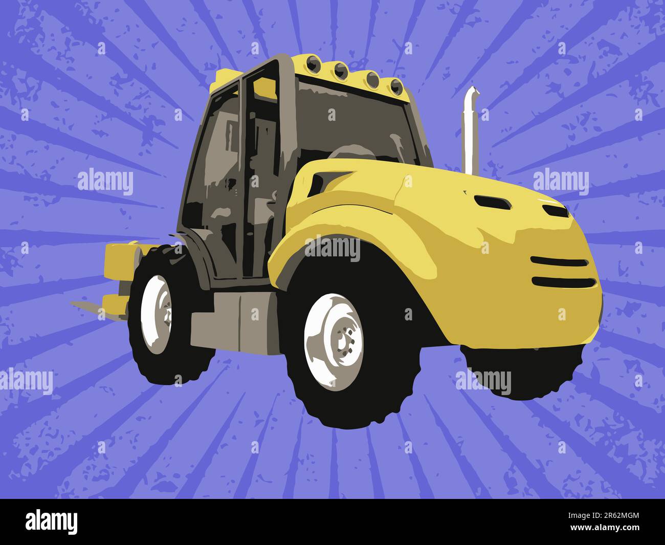 Fork lift truck silhouette hi-res stock photography and images - Alamy