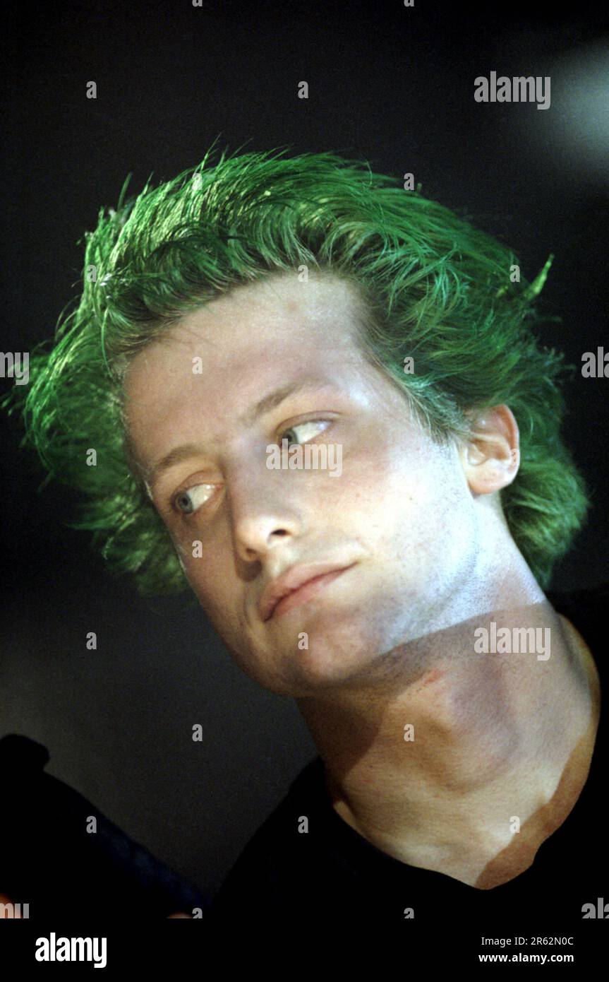 Milan Italy 1997-09-17 :Tré Cool drummer of Green Day during the Sonic TV show Stock Photo