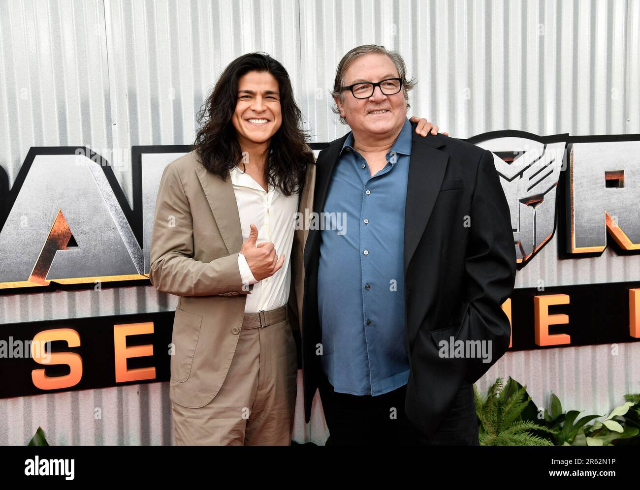 Actor Cristo Fernández, left, and producer Lorenzo di Bonaventura attend the premiere of