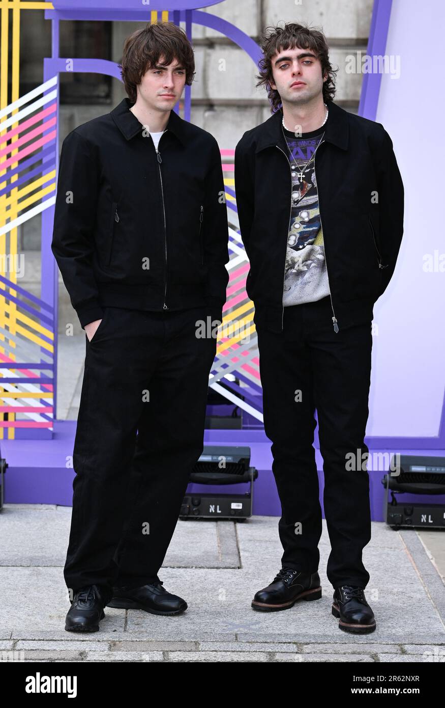 London, UK. 06th June, 2023. London, UK. June 6th, 2023. Gene Gallagher and Lennon Gallagher arriving at the Royal Academy of Arts Summer Exhibition Preview Party, London. Credit: Doug Peters/Alamy Live News Stock Photo