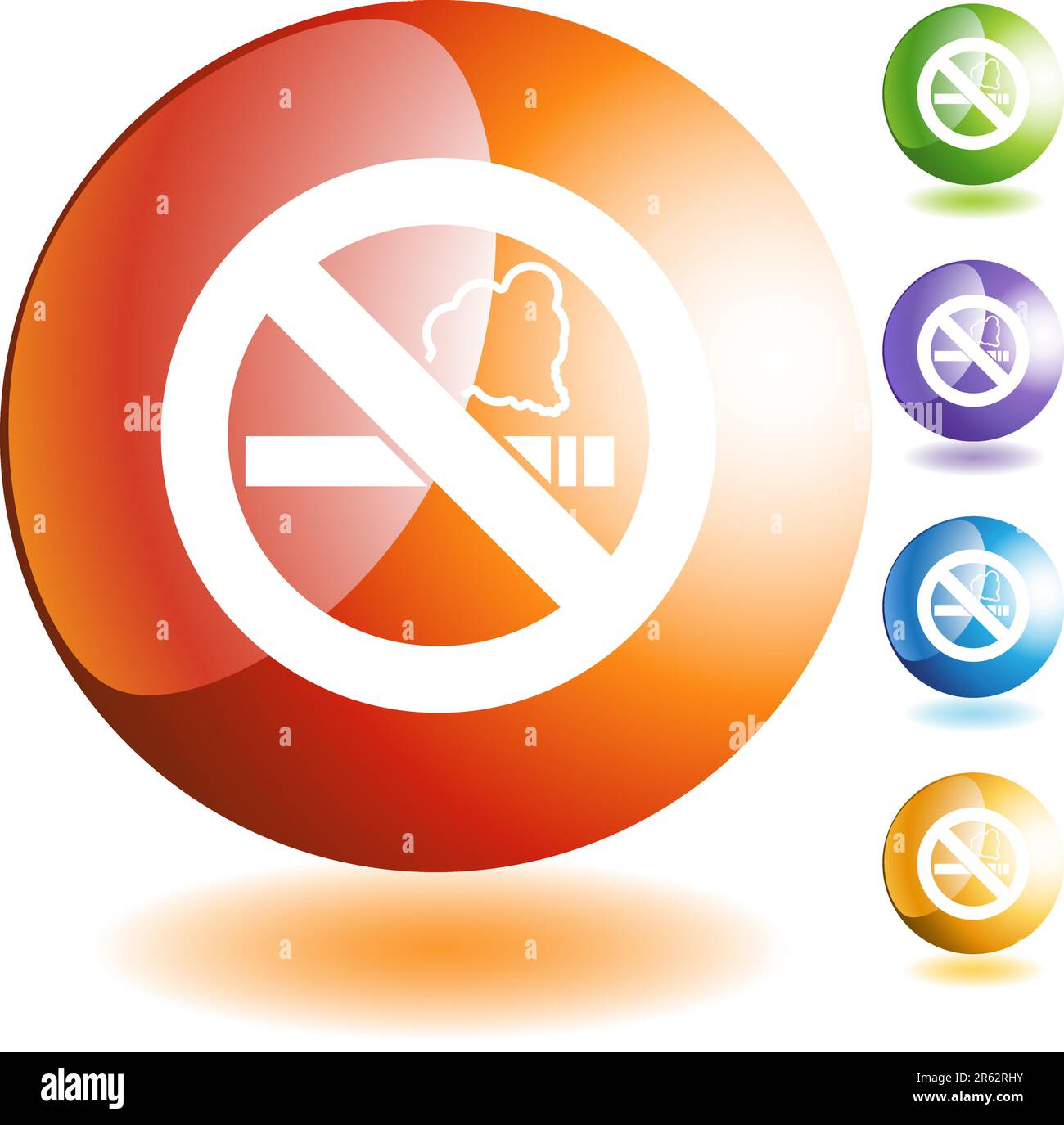 Smoking A Button Purple smoke Stock Vector Images - Alamy