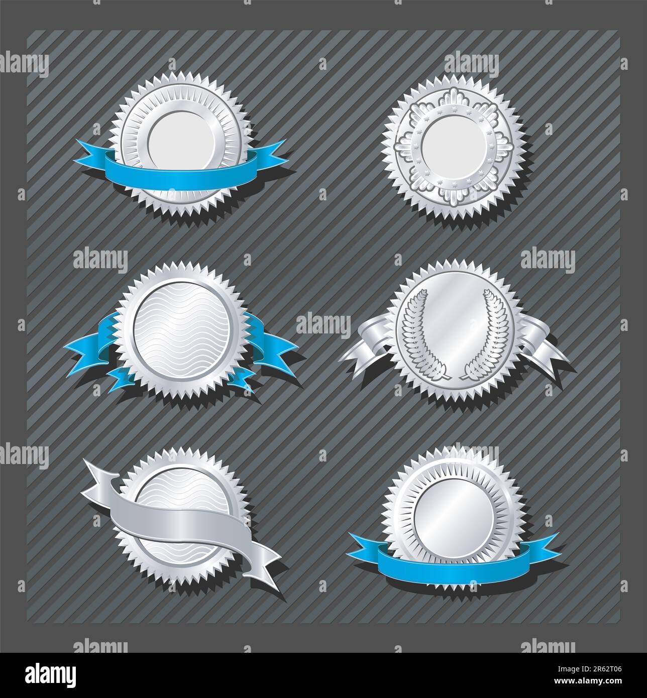 Silver Emblems and Insignia blank templates Stock Vector Image & Art - Alamy