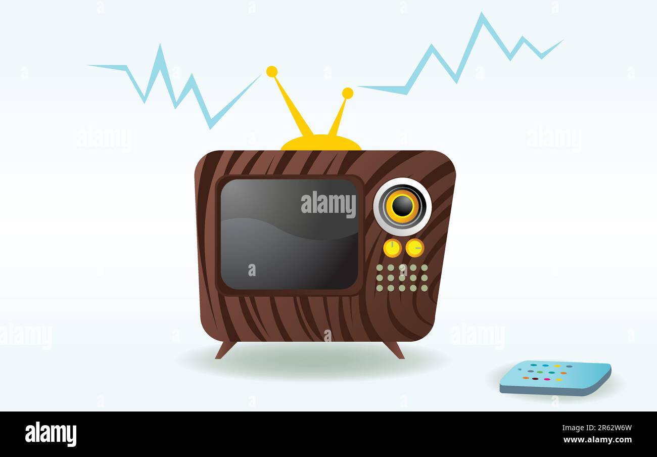 Old style TV pattern design Stock Vector Image & Art - Alamy