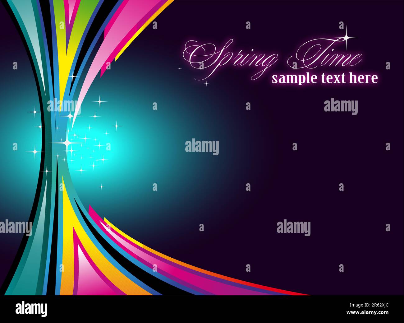 Colorful Rainbow Spring Background for Cards Stock Vector Image & Art ...