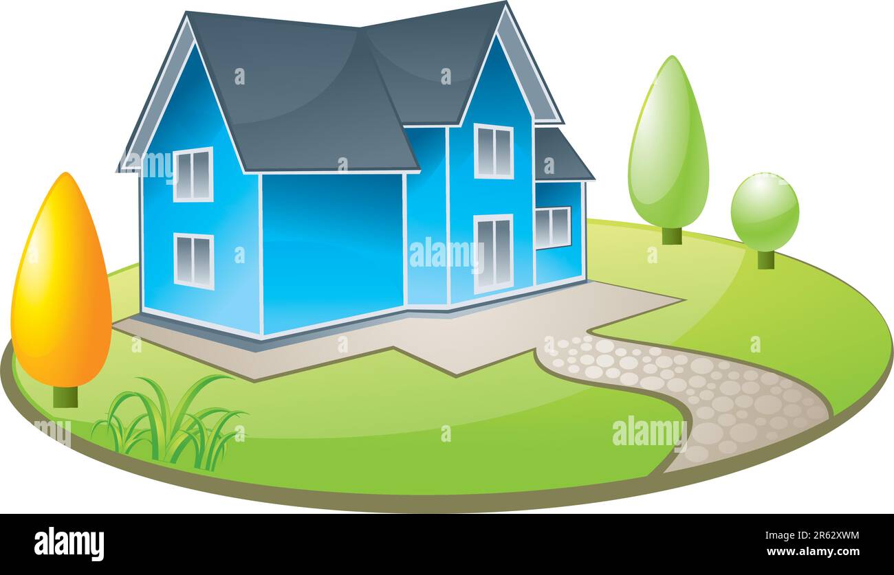 Townhouse Pattern Townhouse with garden pattern design Stock Vector Image & Art - Alamy