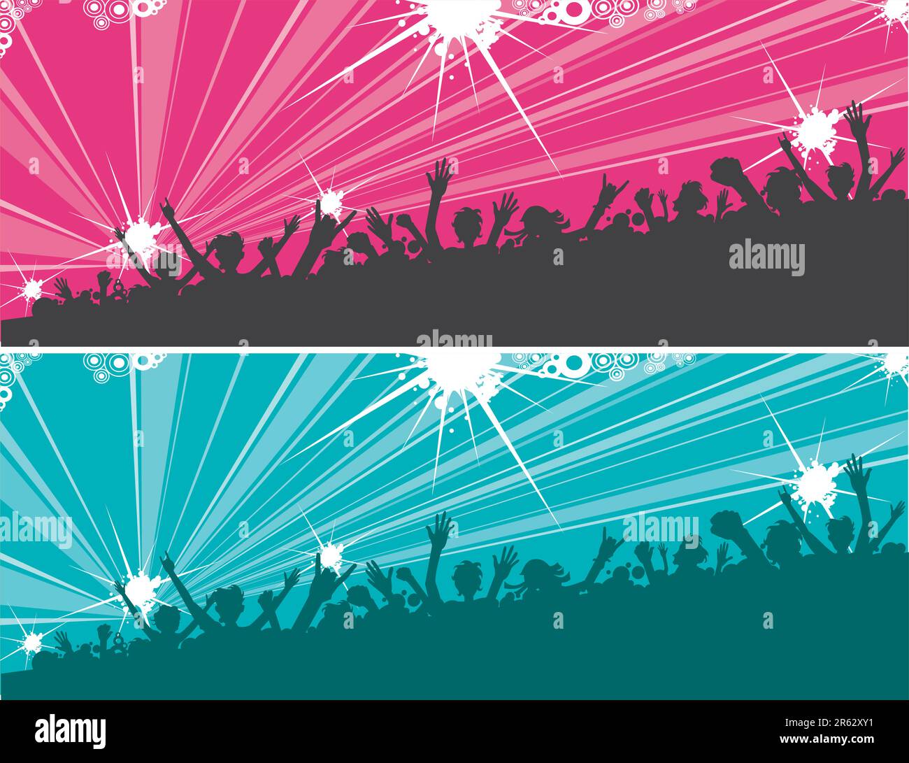 Dancing theme banner design background. Stock Vector