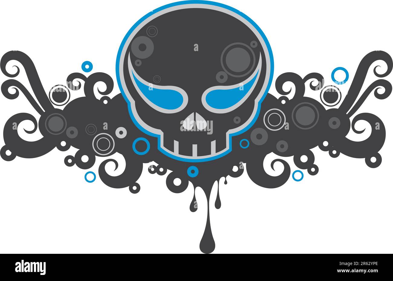 Decorative skull graphics Stock Vector Images - Alamy