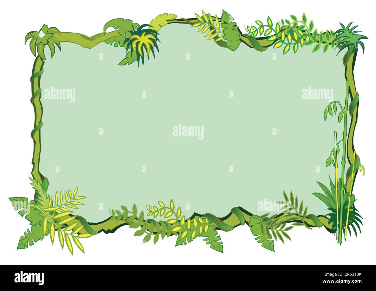 Jungle frame concept in vector Stock Vector Image & Art Alamy