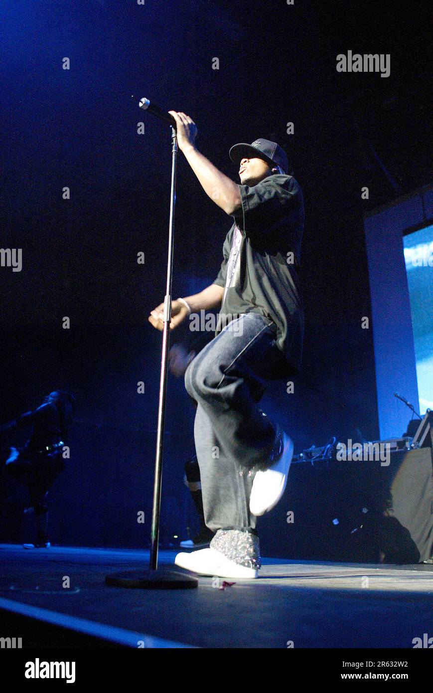 Ne-Yo, US rap artist, support act to Jay-Z And Rihanna At the 'Roc Tha Block' Concert Sydney Entertainment Centre, Sydney Australia, 25 October 2006 Stock Photo