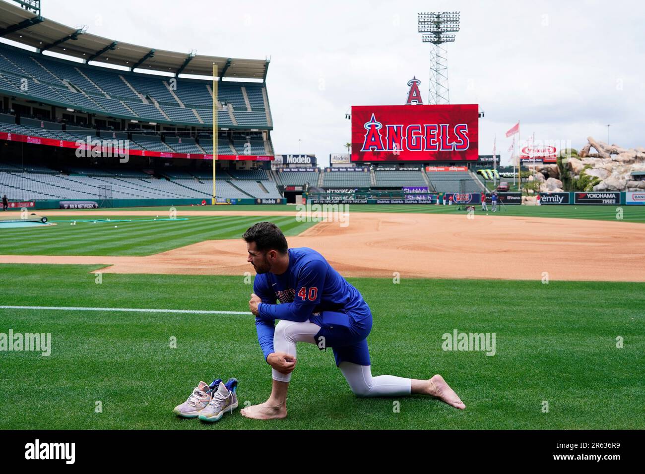 Los Angeles Angels' Gio Urshela throws to first in a baseball game against  the Chicago White Sox Monday, May 29, 2023, in Chicago. (AP Photo/Charles  Rex Arbogast Stock Photo - Alamy