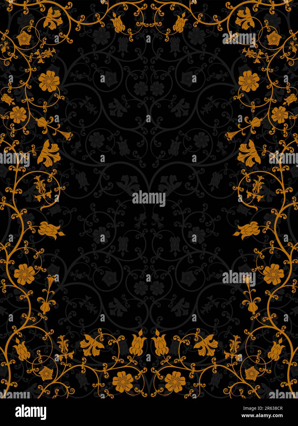 Floral frame. Vector illustration Stock Vector Image & Art - Alamy