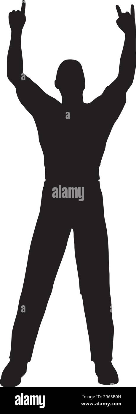 isolated human silhouette on white background Stock Vector Image & Art ...