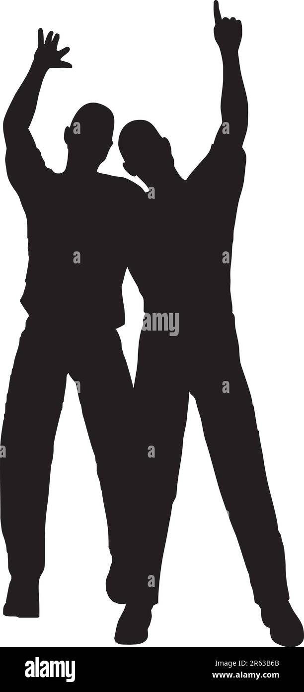 isolated human silhouettes, applicable to several concepts Stock Vector