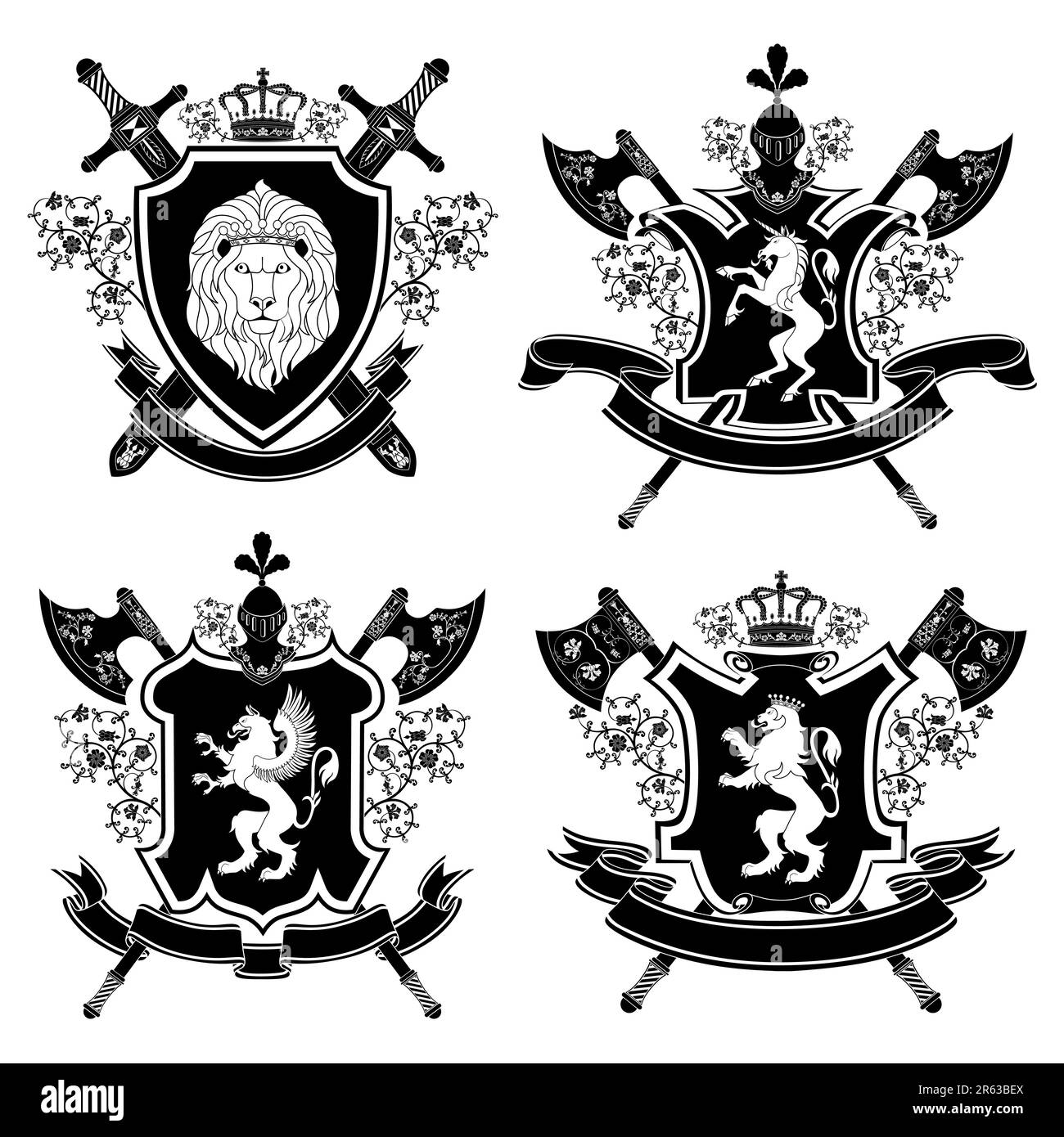Coat of arms. Vector illustration Stock Vector Image & Art - Alamy