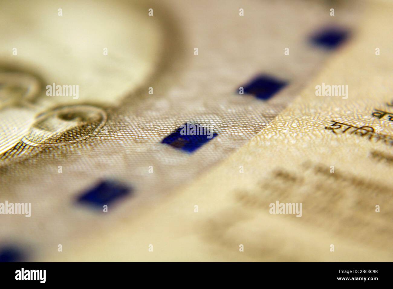 Close up Five Hundred Indian Currency. Stock Photo