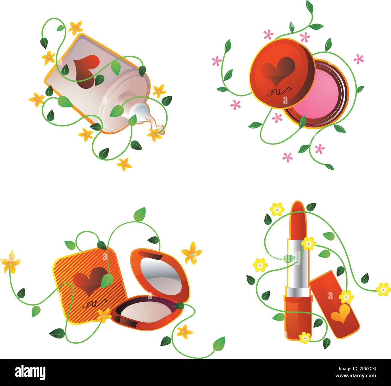 The vector makeup icons Stock Vector Image & Art - Alamy