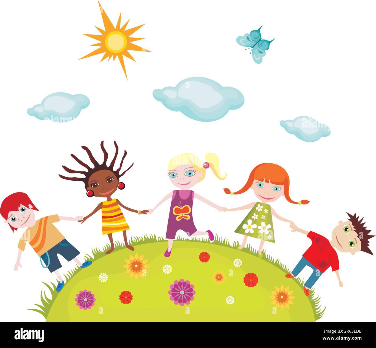 vector illustration of children Stock Vector Image & Art - Alamy