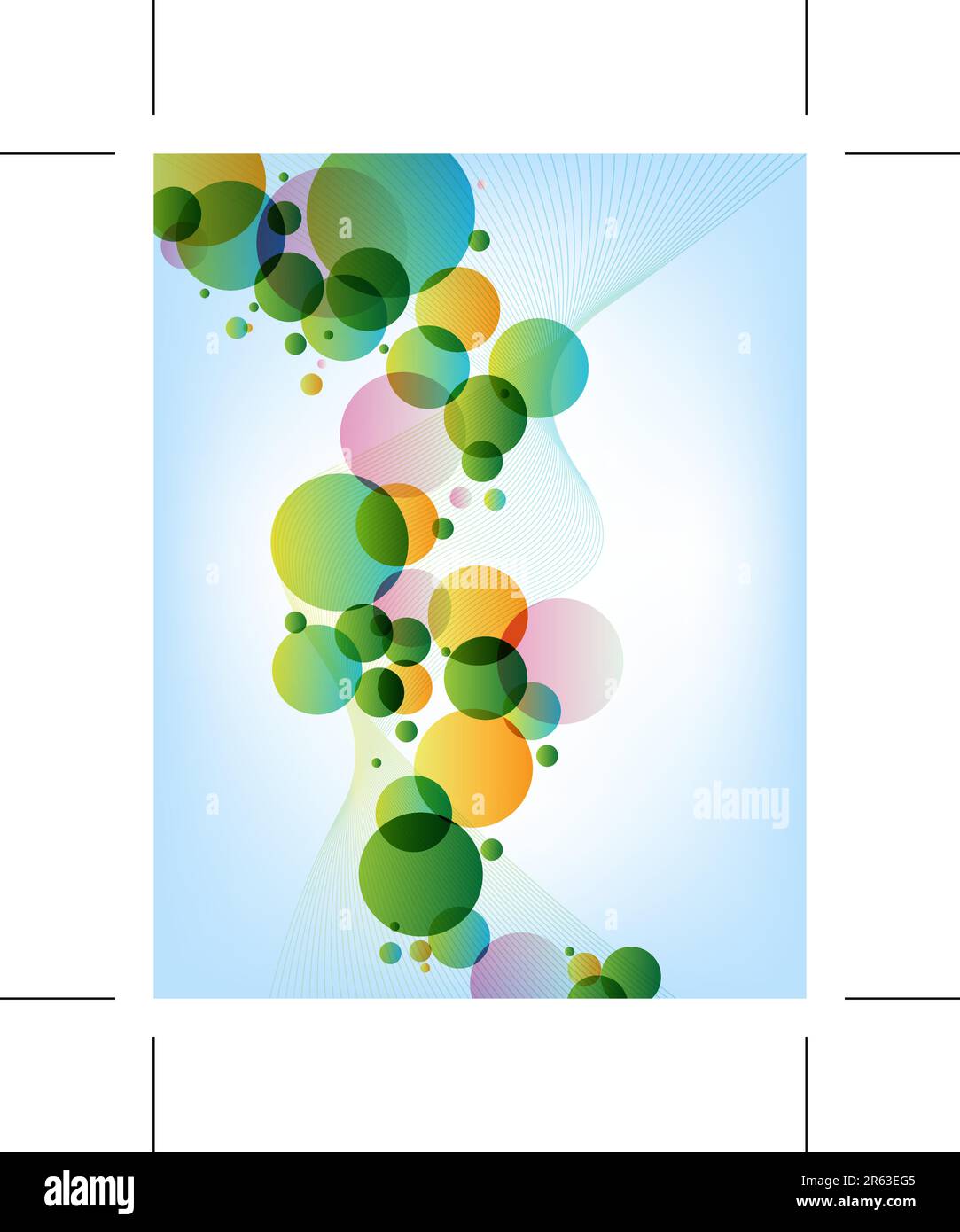 An image of Transparent Bubbles. Stock Vector