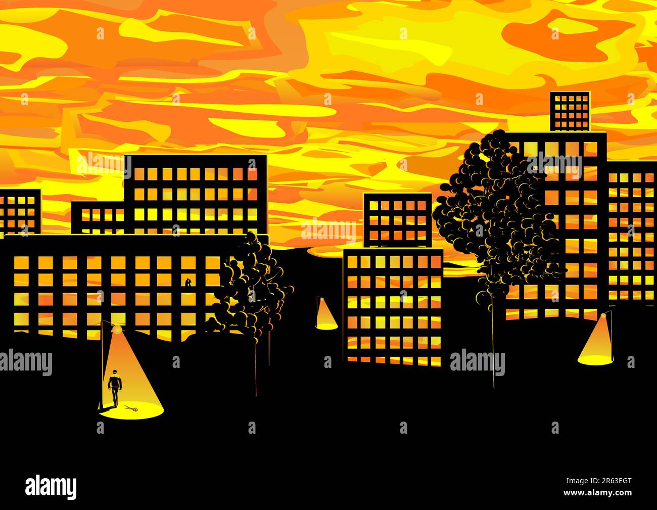 Sad couple and silhouette hi-res stock photography and images - Alamy