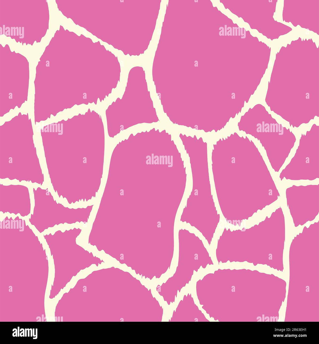 Seamless tiling animal print of giraffe skin. Vector background pattern ...